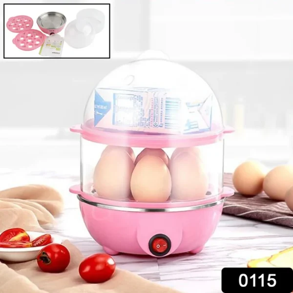 Double Layer Electric Egg Boiler / Poacher / Cooker / Electric Steamer (2 Layer) - Image 6