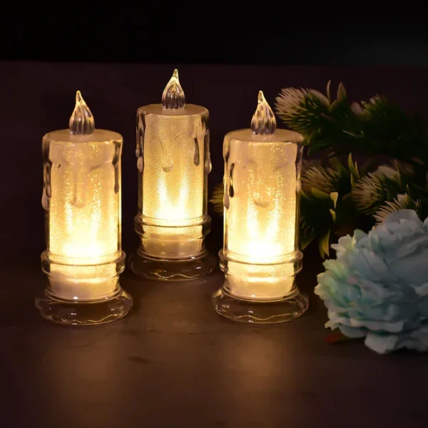 LED Light Candle for Diwali, Christmas, Festival, Candles (1 Pc) - Image 6