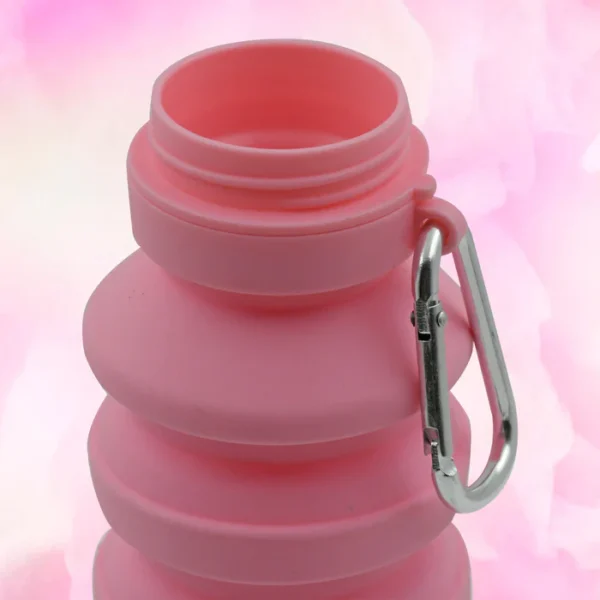 Foldable Water Bottle, Silicone Leak Proof Portable Sports Travel Water Bottle for Outdoor, Gym, Hiking (1 Pc / 24 cm Foldable) - Image 3
